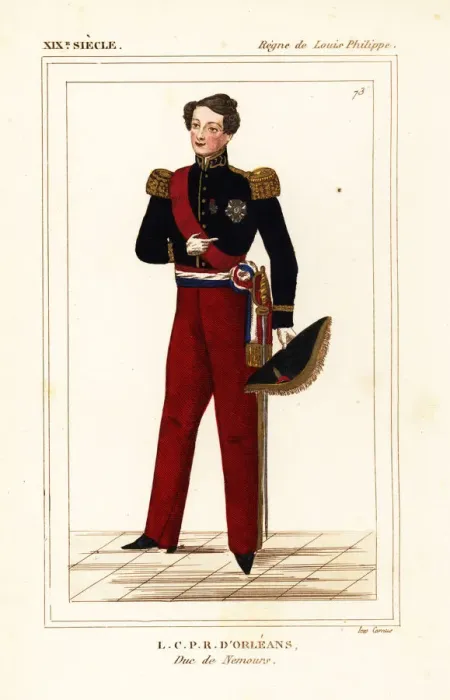 Framed Print : Prince Louis, Duke of Nemours 1814-1896 Framed Print : Prince Louis, Duke of Nemours 1814-1896