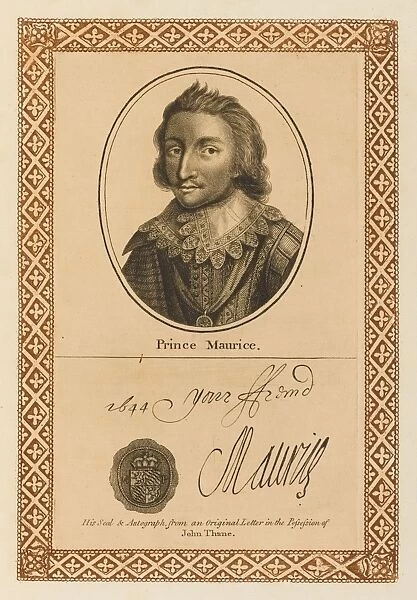 Prince Maurice. Prince MAURICE younger brother of prince Rupert of the Rhine