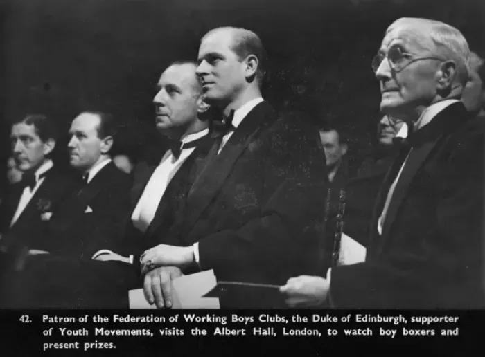 Framed Print : Prince Philip at a boxing match at the Albert Hall Framed Print : Prince Philip at a boxing match at the Albert Hall