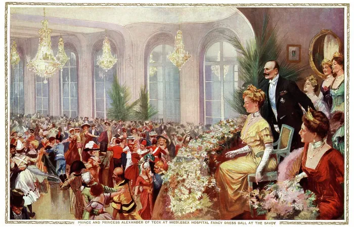 Framed Print : Prince and Princess Alexander of Teck, Fancy Dress Ball Framed Print : Prince and Princess Alexander of Teck, Fancy Dress Ball