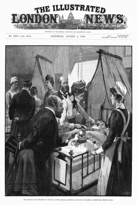 Framed Print : The Prince and Princess of Wales at the Evelina hospital Framed Print : The Prince and Princess of Wales at the Evelina hospital