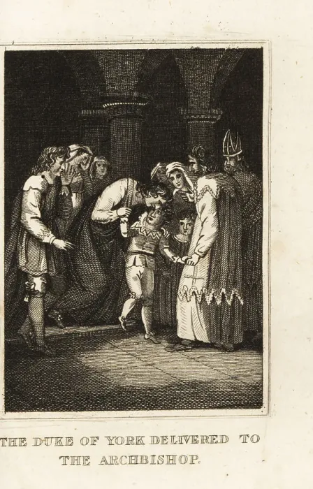 Framed Print : Prince Richard handed to the archbishop of Canterbury, 1483 Framed Print : Prince Richard handed to the archbishop of Canterbury, 1483