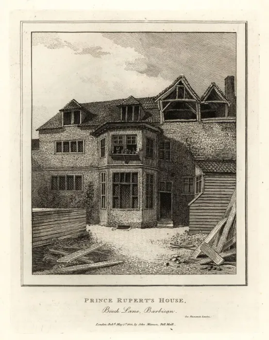Framed Print : Prince Ruperts House, Beech Lane, Barbican Framed Print : Prince Ruperts House, Beech Lane, Barbican