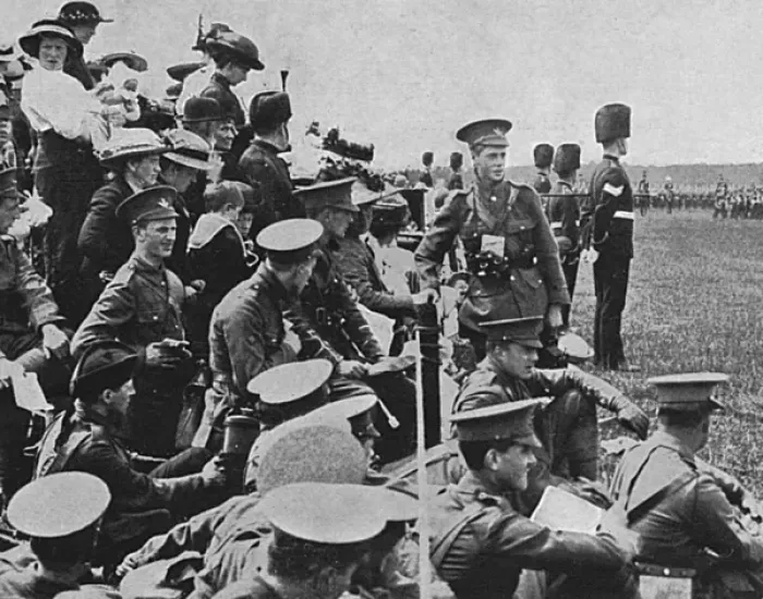 Framed Print : Prince of Wales at Aldershot, 1914 Framed Print : Prince of Wales at Aldershot, 1914