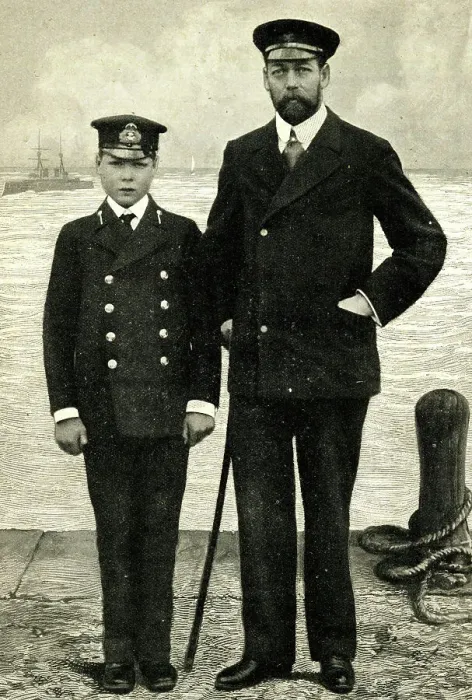 Framed Print : Prince of Wales (future George V) and Edward of Wales Framed Print : Prince of Wales (future George V) and Edward of Wales