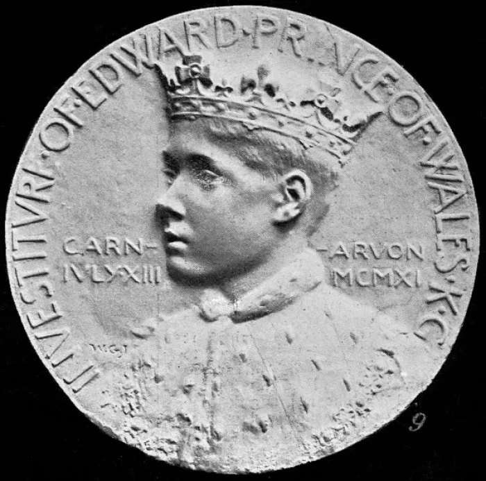 Framed Print : Prince of Wales Investiture Medal, 1911 Framed Print : Prince of Wales Investiture Medal, 1911
