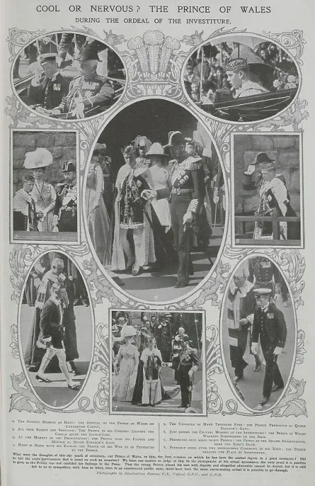 Framed Print : Prince of Wales investiture, eight reportage photographs Framed Print : Prince of Wales investiture, eight reportage photographs