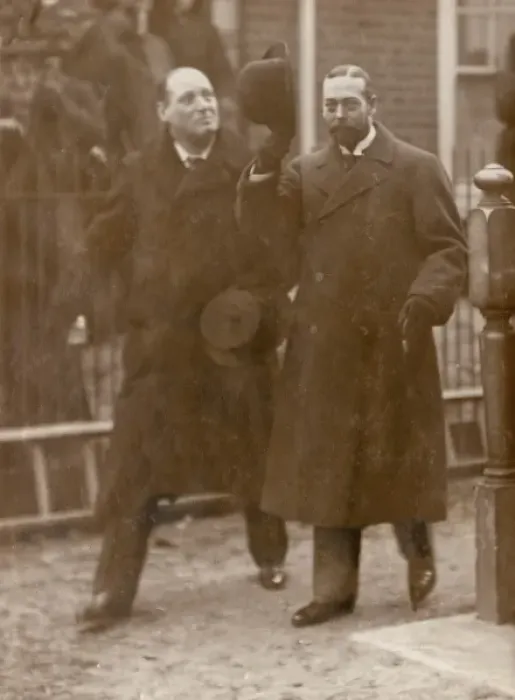 Framed Print : Prince of Wales (later George V) at football match Framed Print : Prince of Wales (later George V) at football match