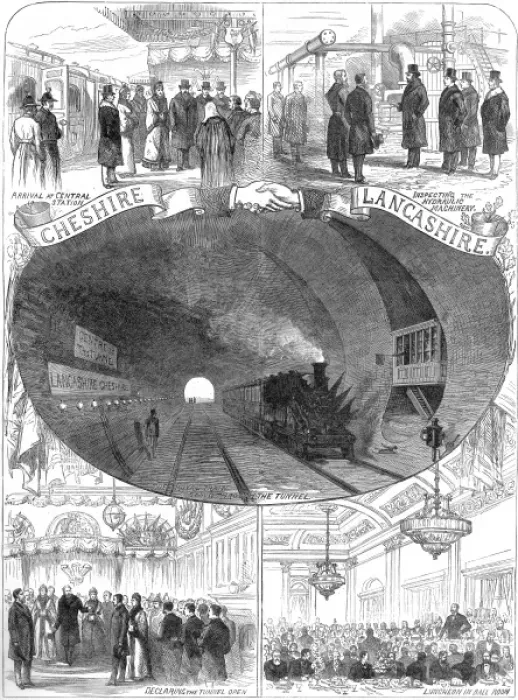 Framed Print : The Prince of Wales opening the Mersey Tunnel Framed Print : The Prince of Wales opening the Mersey Tunnel