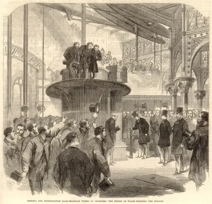 Framed Print : The Prince of Wales opening the Metropolitan Main Drainage W Framed Print : The Prince of Wales opening the Metropolitan Main Drainage W