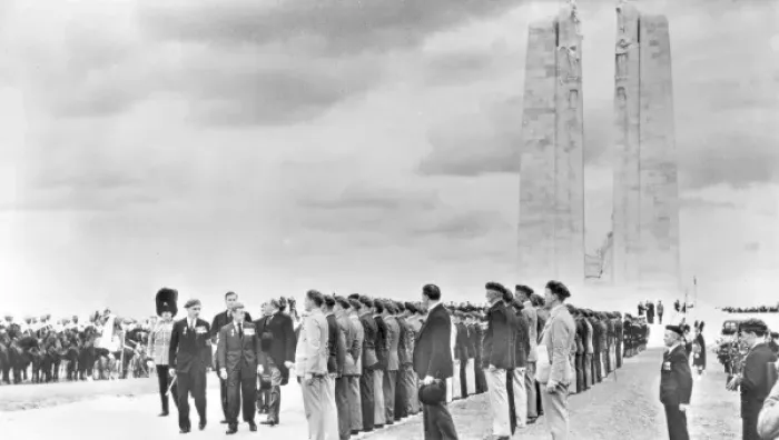 Framed Print : Prince of Wales at the Vimy Ridge memorial 1936 Framed Print : Prince of Wales at the Vimy Ridge memorial 1936