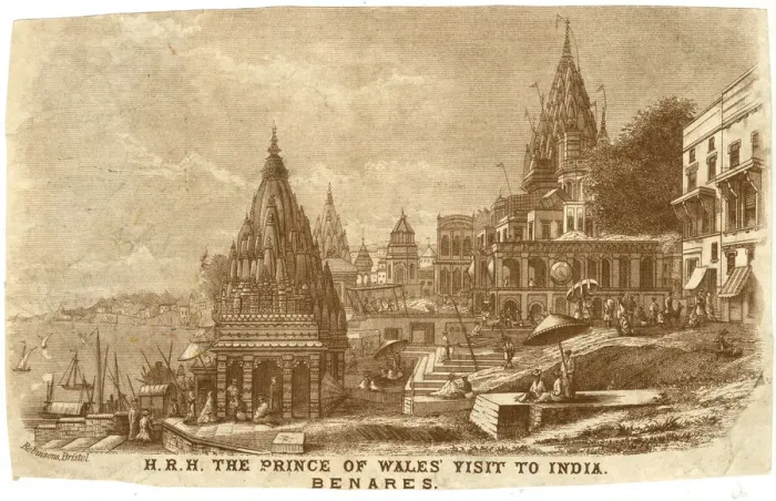 Framed Print : Prince of Wales visit to India in 1876 - Benares Framed Print : Prince of Wales visit to India in 1876 - Benares