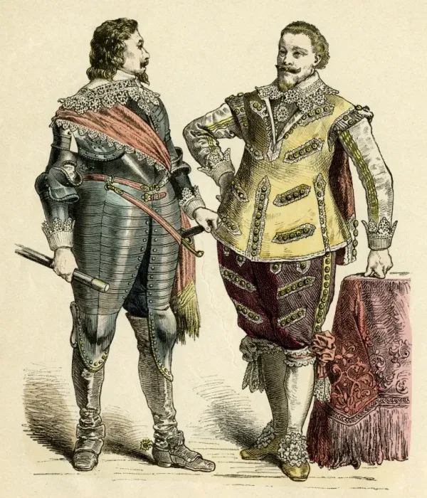 Framed Print : Princely Costume C17Th Framed Print : Princely Costume C17Th