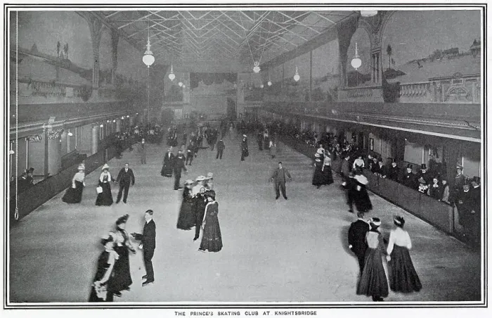 Framed Print : Prince's Skating Club at Knightsbridge 1900 Framed Print : Prince's Skating Club at Knightsbridge 1900
