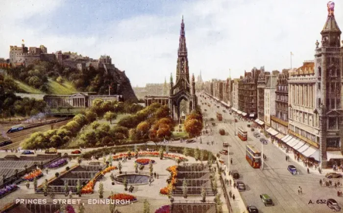 Framed Print : Princes Street, Edinburgh, Midlothian Framed Print : Princes Street, Edinburgh, Midlothian