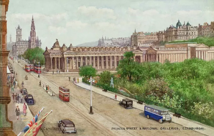 Framed Print : Princes Street and National Galleries, Edinburgh, Scotland Framed Print : Princes Street and National Galleries, Edinburgh, Scotland
