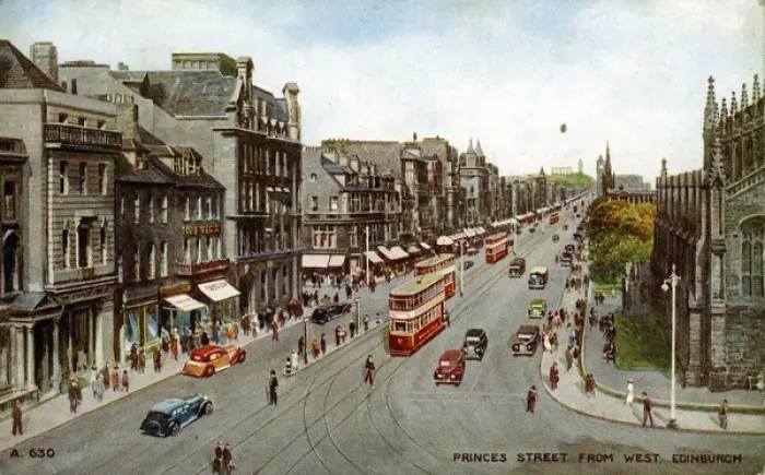 Framed Print : Princes Street from the West, Edinburgh, Midlothian Framed Print : Princes Street from the West, Edinburgh, Midlothian