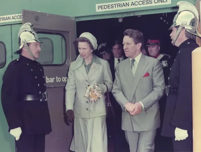 : Princess Anne at the Birmingham Fire Show : Princess Anne at the Birmingham Fire Show