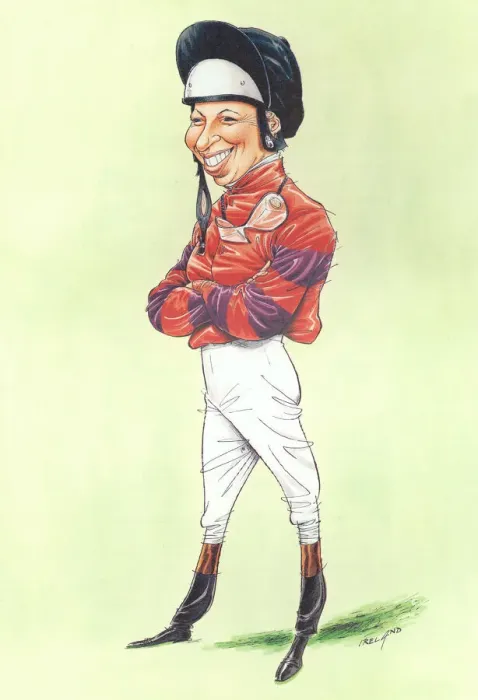 Framed Print : Princess Anne - Flat race jockey Framed Print : Princess Anne - Flat race jockey