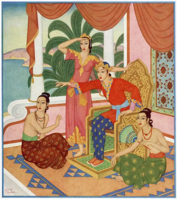 Framed Print : Princess Badoura sees Prince Camaralzaman Framed Print : Princess Badoura sees Prince Camaralzaman