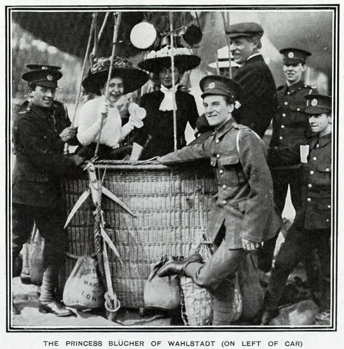 Framed Print : Princess Blucher goes ballooning Framed Print : Princess Blucher goes ballooning