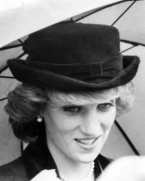 Princess Diana visiting Cornwall