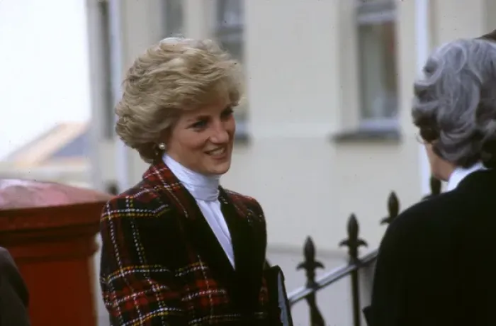 Framed Print : Princess Diana visiting Truro, Cornwall Framed Print : Princess Diana visiting Truro, Cornwall