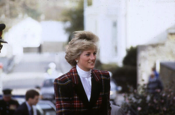 Princess Diana visiting Truro, Cornwall
