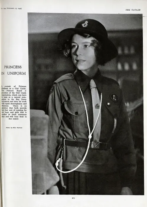 Framed Print : Princess Elizabeth, Girl Guide Framed Print : Princess Elizabeth, Girl Guide