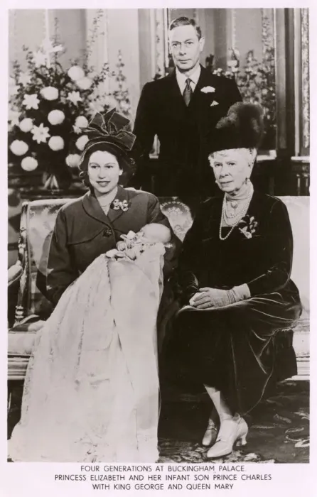 Framed Print : Princess Elizabeth with infant son Prince Charles Framed Print : Princess Elizabeth with infant son Prince Charles