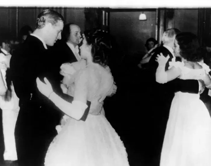Framed Print : Princess Elizabeth and Lieutenant Mountbatten dance Framed Print : Princess Elizabeth and Lieutenant Mountbatten dance
