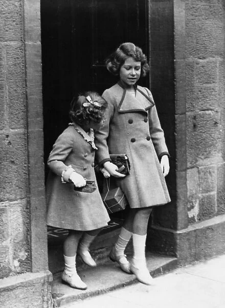 Princess Elizabeth and Margaret Rose