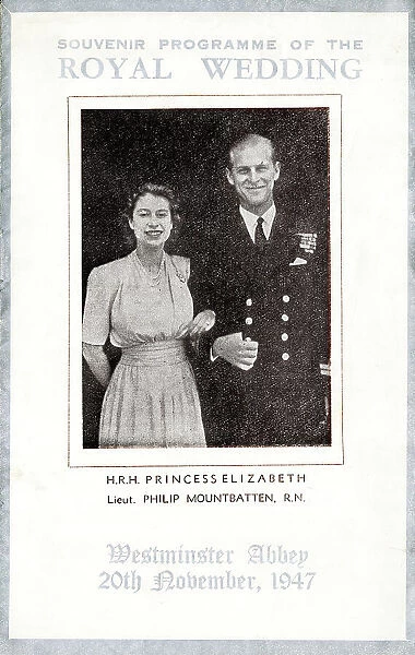 Princess Elizabeth and Philip Mountbatten, royal wedding