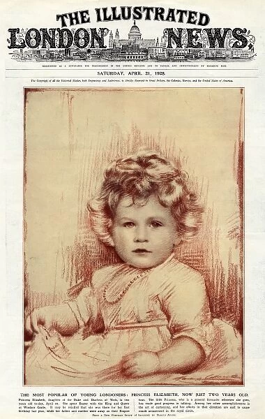 Princess Elizabeth of York on front cover of The Illustrated