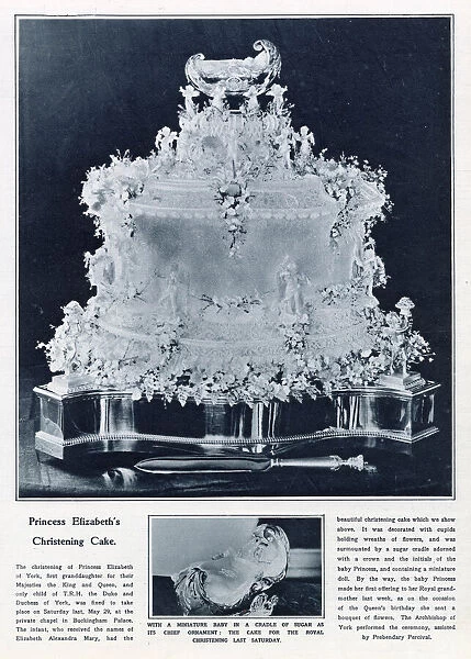 Princess Elizabeths Christening Cake