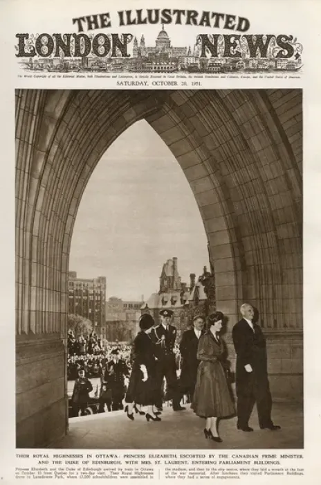 Framed Print : Princess Elizabeths royal tour of Canada: Ottawa Framed Print : Princess Elizabeths royal tour of Canada: Ottawa