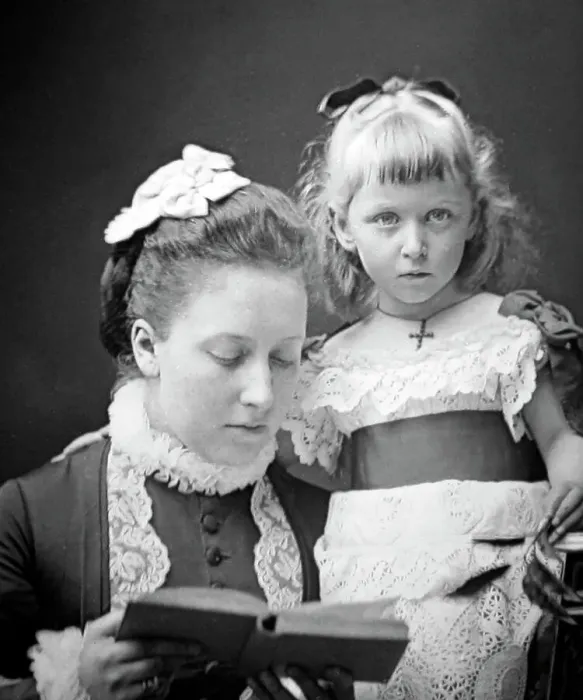 Framed Print : Princess Helena and her daughter Princess Marie Louise Framed Print : Princess Helena and her daughter Princess Marie Louise