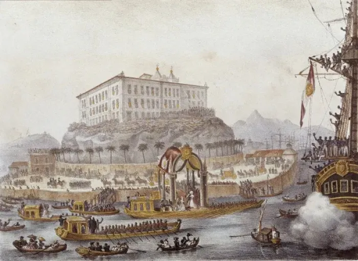 Framed Print : Princess Leopoldina boarding in R Framed Print : Princess Leopoldina boarding in R