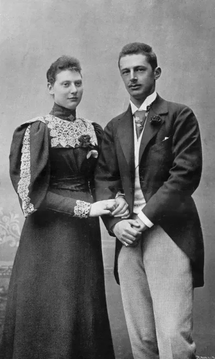 Framed Print : Princess Louise of Denmark and husband Framed Print : Princess Louise of Denmark and husband