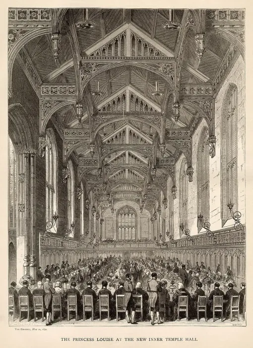 Framed Print : The Princess Louise at the New Inner Temple Hall. Date: 1870 Framed Print : The Princess Louise at the New Inner Temple Hall. Date: 1870