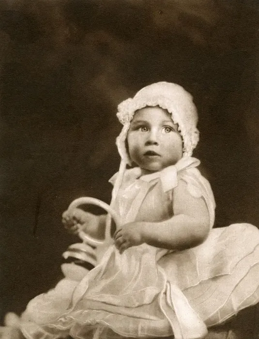 Framed Print : Princess Margaret as a baby Framed Print : Princess Margaret as a baby