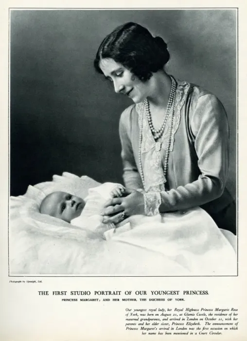 Framed Print : Princess Margaret and her Mother The Duchess of York 1930 Framed Print : Princess Margaret and her Mother The Duchess of York 1930