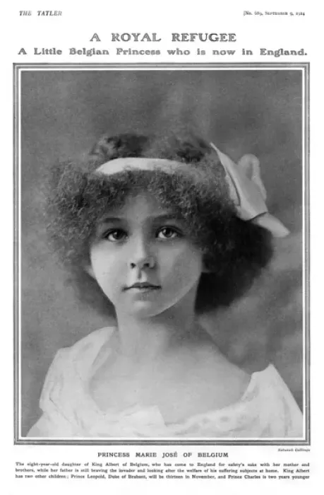 Framed Print : Princess Marie Jose of Belgium