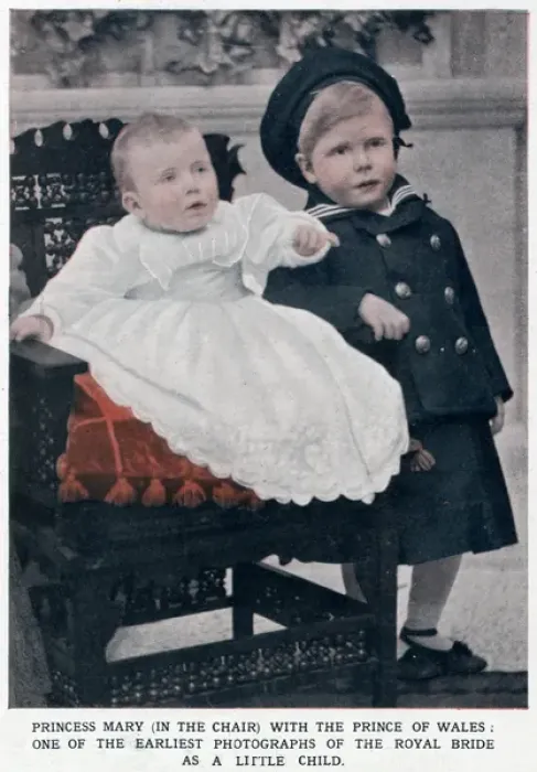Framed Print : Princess Mary & Prince Edward 1897 Framed Print : Princess Mary & Prince Edward 1897