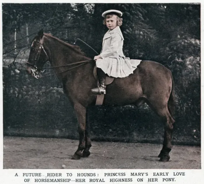 Framed Print : Princess Mary riding her pony 1901 Framed Print : Princess Mary riding her pony 1901