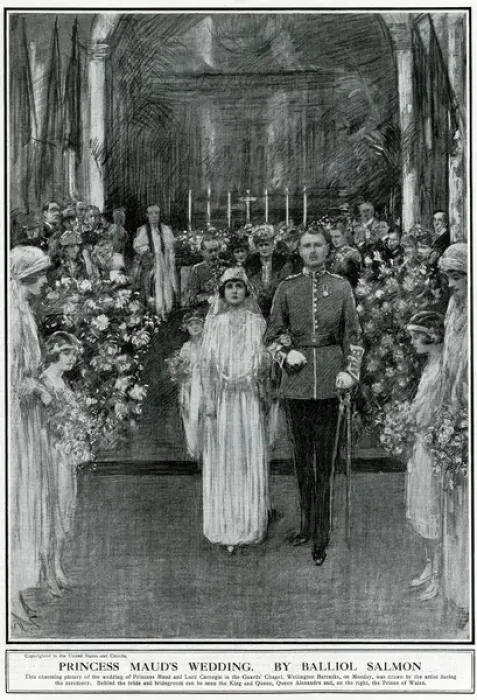 Framed Print : Princess Maud and Lord Carnegie wedding Framed Print : Princess Maud and Lord Carnegie wedding