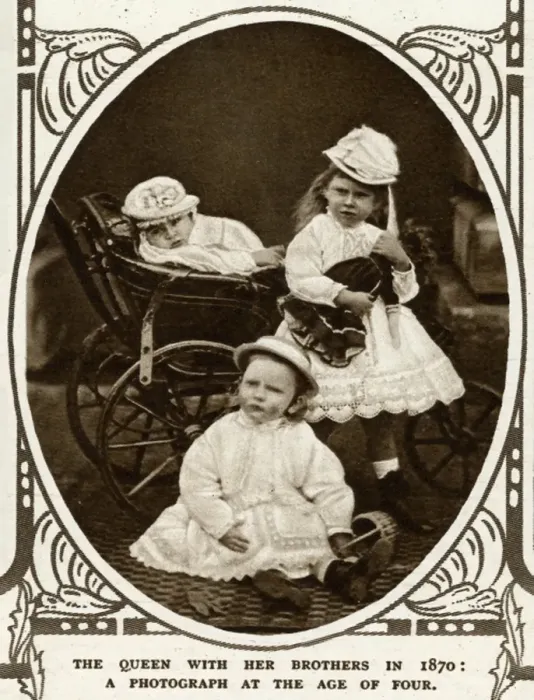 Framed Print : Princess May of Teck with brothers Framed Print : Princess May of Teck with brothers