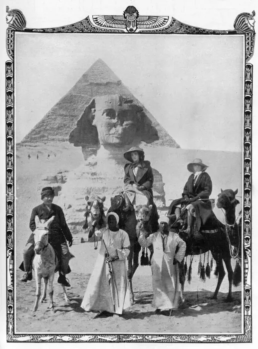 Framed Print : Princess of Pless & Duchess of Westminster in Egypt Framed Print : Princess of Pless & Duchess of Westminster in Egypt