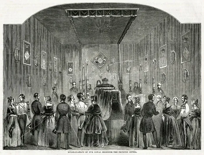 Framed Print : Princess Sophia Funeral 1844 Framed Print : Princess Sophia Funeral 1844