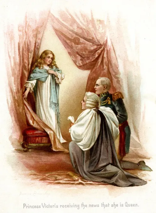 Framed Print : Princess Victoria receiving the news that she is Queen Framed Print : Princess Victoria receiving the news that she is Queen